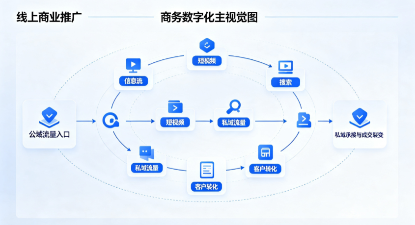 新安县线上商业推广怎么做？全域流量闭环搭建与低成本转化实战指南